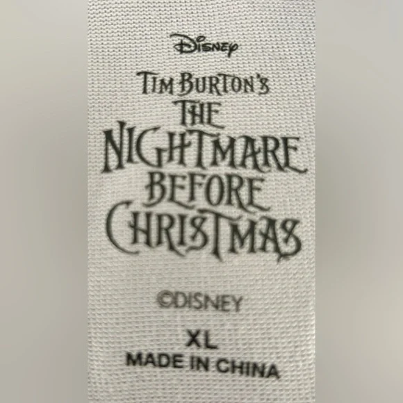 Disney’s Nightmare Before Christmas long sleeve pajama top & jogger sleep set - Picture 4 of 6